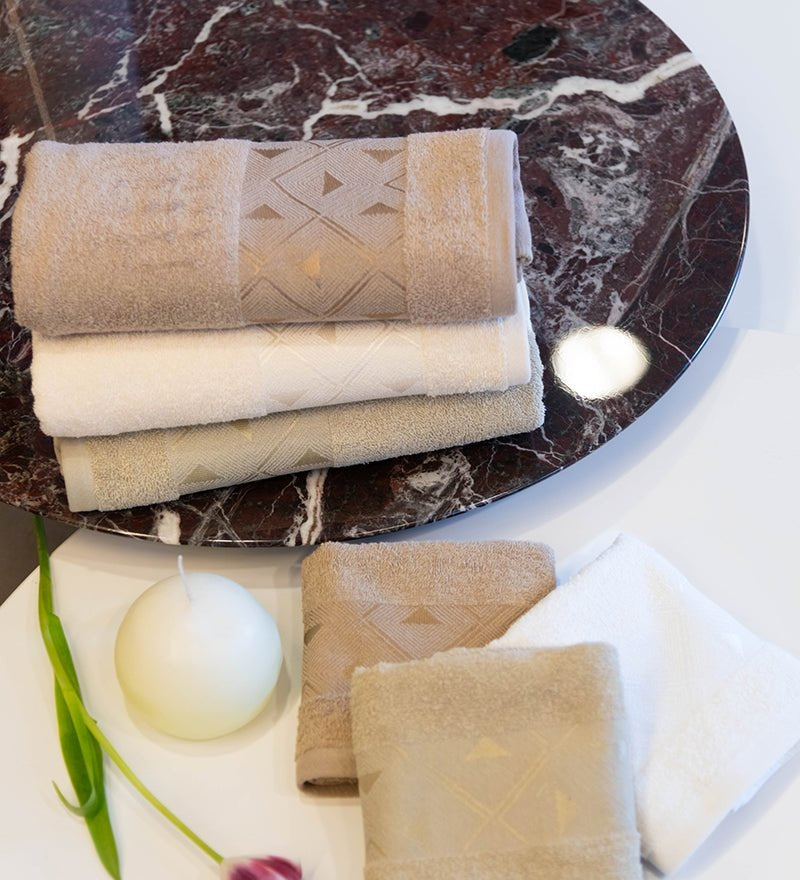 Set Asciugamani 3+3 Neith Rubina - Biancheria da sogno Pedata