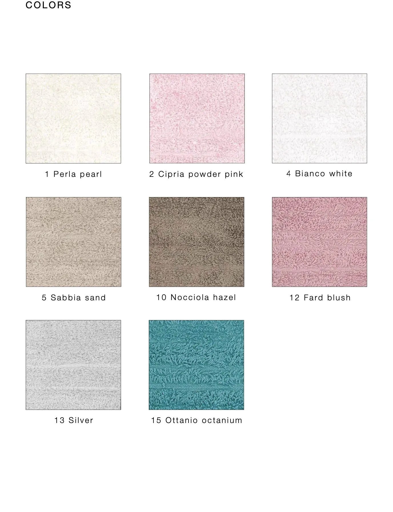 Set Asciugamani 5 Pezzi Blumarine Samira - Biancheria da sogno Pedata