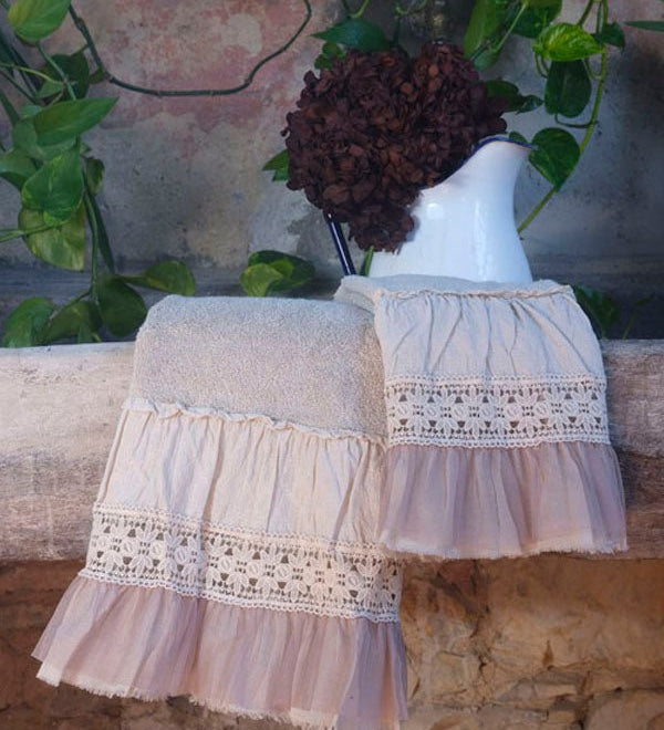 Set Asciugamani Cloe Opificio dei Sogni - Biancheria da sogno Pedata