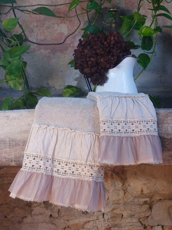 Set Asciugamani Cloe Opificio dei Sogni - Biancheria da sogno Pedata