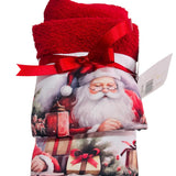 Set Asciugamani Natalizi Spugna 1+1 Fantasia - Biancheria da sogno Pedata
