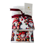 Set Asciugamani Natalizi Spugna 1+1 Fantasia - Biancheria da sogno Pedata