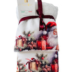 Set Asciugamani Natalizi Spugna 1+1 Fantasia - Biancheria da sogno Pedata