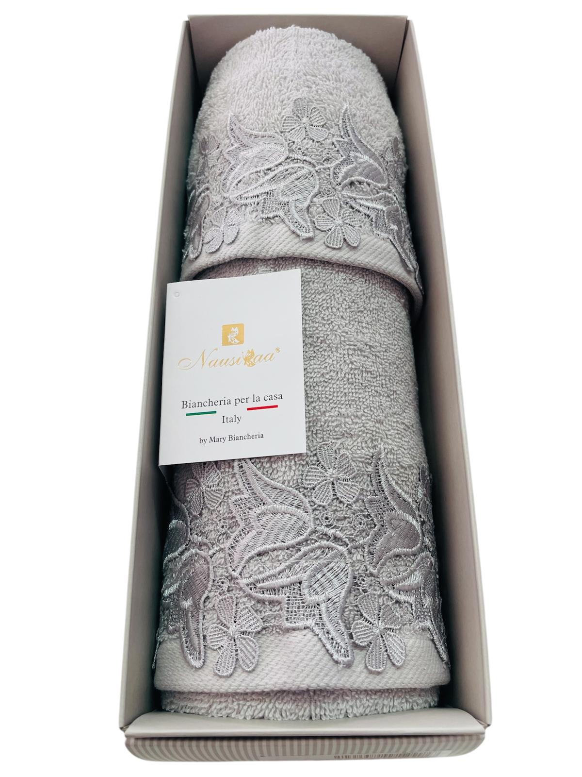 Set Asciugamani Spugna 1+1 Rebecca - Biancheria da sogno Pedata