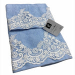 Set Asciugamani Spugna 1+1 Sharin - Biancheria da sogno Pedata