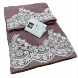 Set Asciugamani Spugna 1+1 Sharin - Biancheria da sogno Pedata