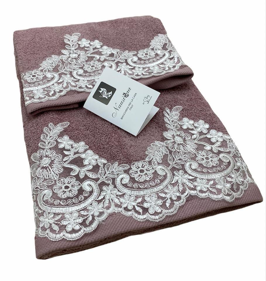 Set Asciugamani Spugna 1+1 Sharin - Biancheria da sogno Pedata