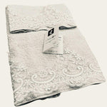 Set Asciugamani Spugna 1+1 Sharin - Biancheria da sogno Pedata