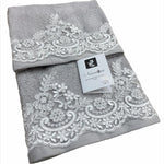 Set Asciugamani Spugna 1+1 Sharin - Biancheria da sogno Pedata