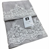 Set Asciugamani Spugna 1+1 Sharin - Biancheria da sogno Pedata