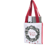 Set da 2 Strofinacci con Borsa Nuvole di Stoffa - Christmas is Coming - Biancheria da sogno Pedata