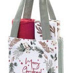 Set da 2 Strofinacci con Borsa Nuvole di Stoffa - Christmas is Coming - Biancheria da sogno Pedata