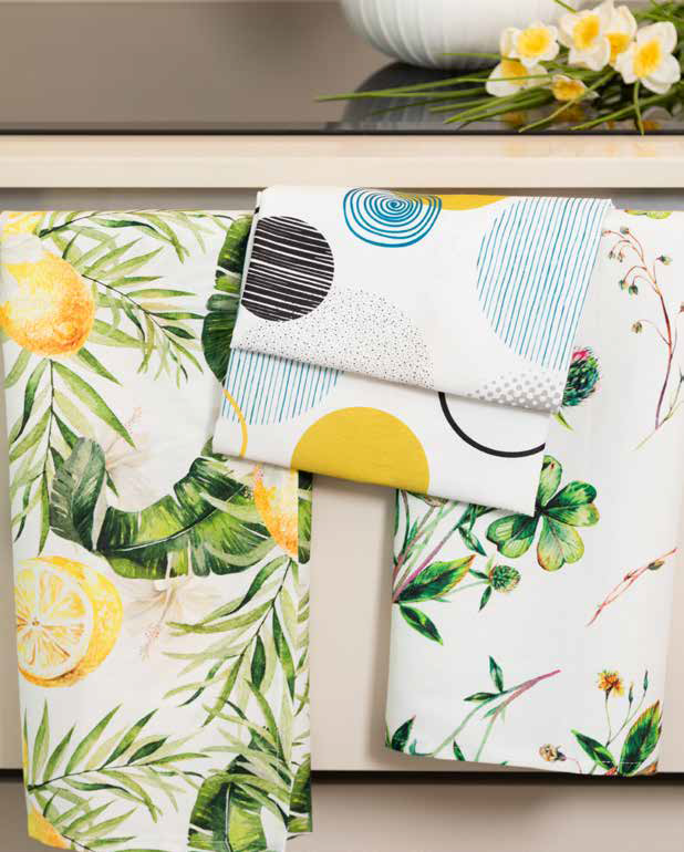 Set Da 3 Strofinacci Neith Digitali - Biancheria da sogno Pedata