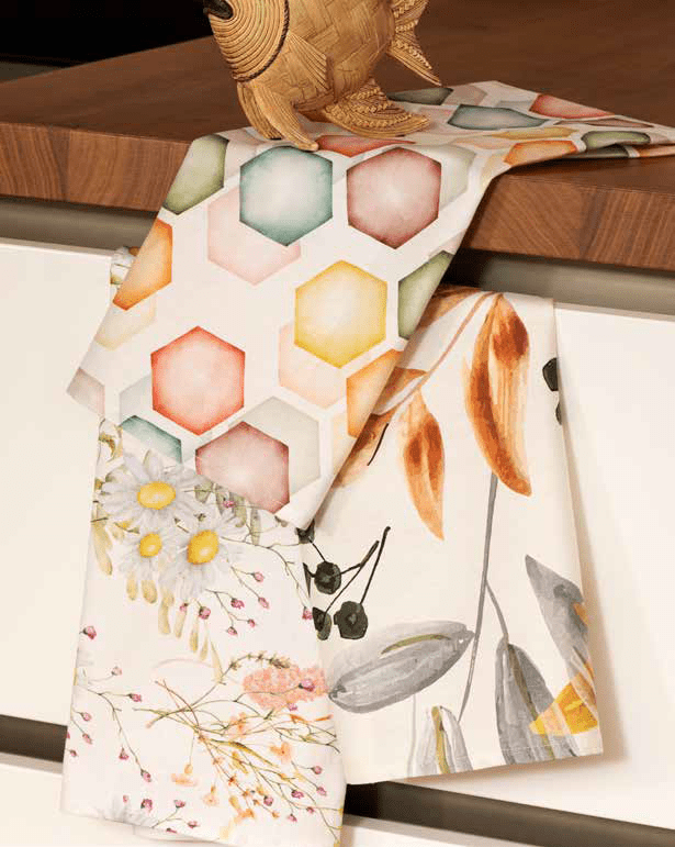 Set Da 3 Strofinacci Neith Digitali - Biancheria da sogno Pedata