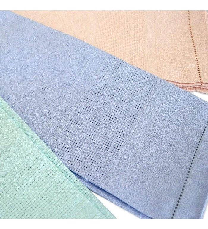 Set da 6 Asciugamani Viso Vittoria Sagrinè - Biancheria da sogno Pedata