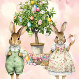 Set Da 6 Strofinacci Maestri Cotonieri Giardino Segreto - Biancheria da sogno Pedata