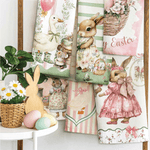 Set Da 6 Strofinacci Maestri Cotonieri Giardino Segreto - Biancheria da sogno Pedata