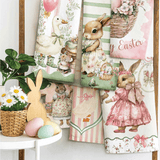 Set Da 6 Strofinacci Maestri Cotonieri Giardino Segreto - Biancheria da sogno Pedata