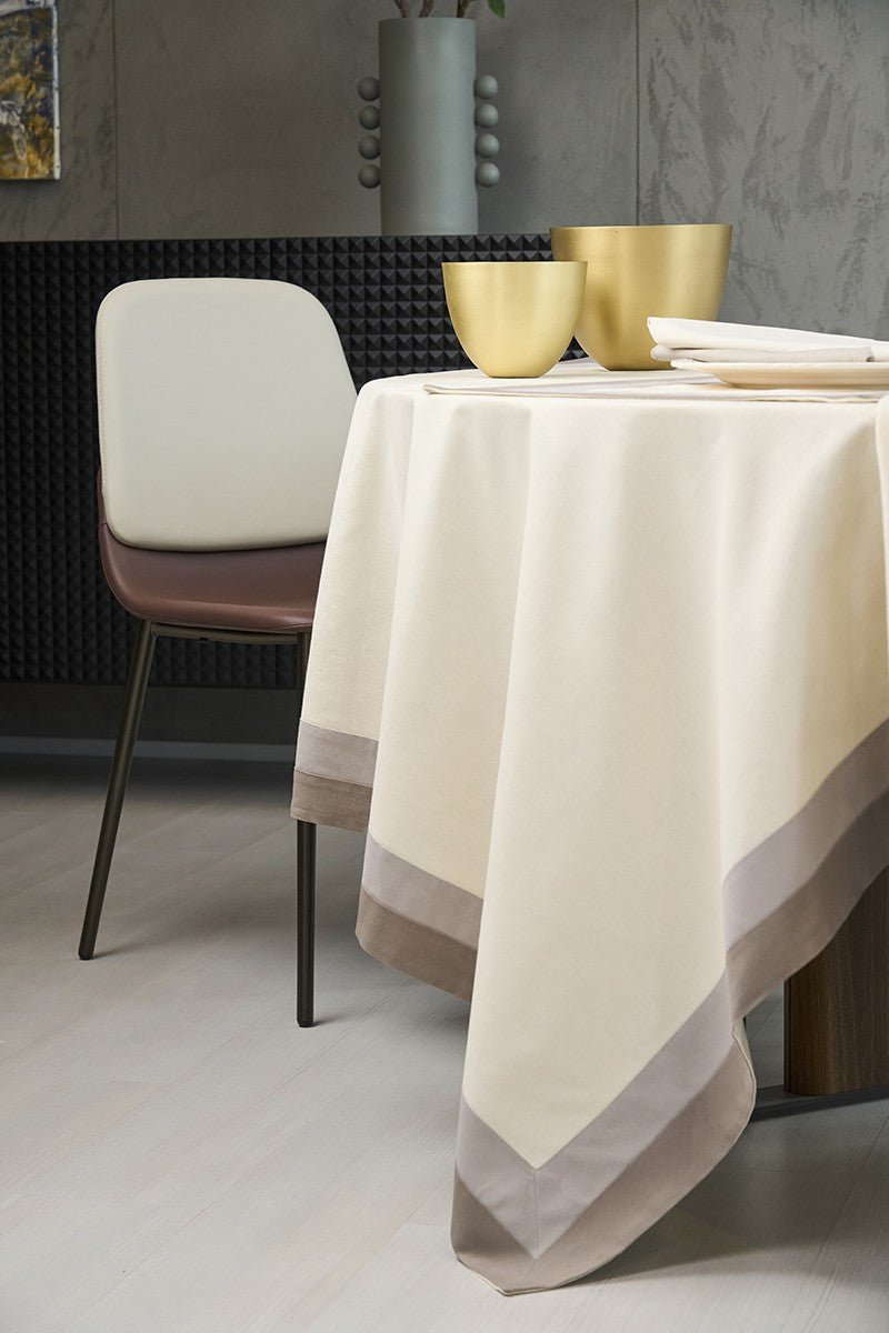 Set Tovaglia Battaglia Anita x12 con Runner - Biancheria da sogno Pedata