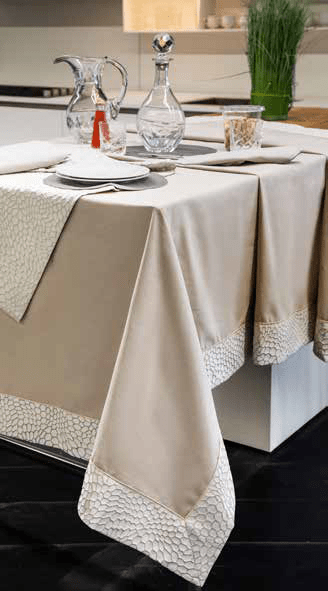 Set Tovaglia Battaglia Bao x12 con Runner - Biancheria da sogno Pedata