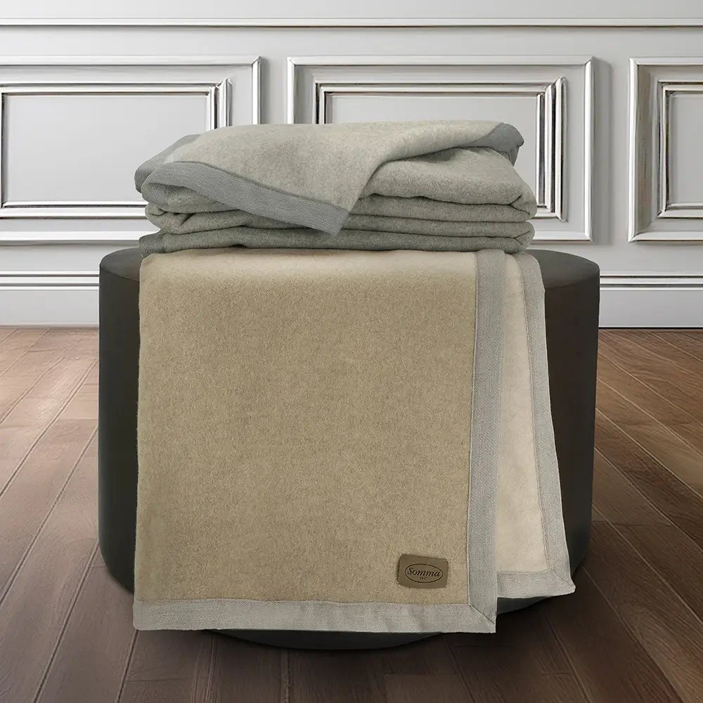 Somma Coperta 230x270Cm Lana Merino Australiana Orissa - Biancheria da sogno Pedata