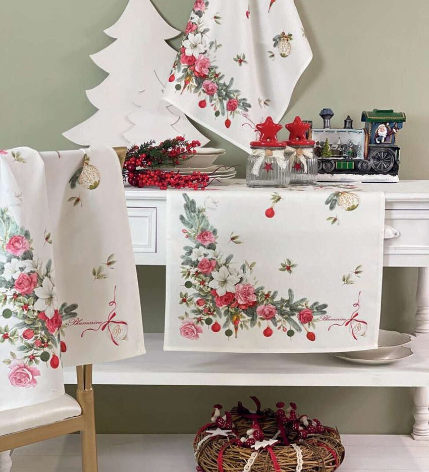 Strofinaccio In Cotone Blumarine Merry Decor - Biancheria da sogno Pedata