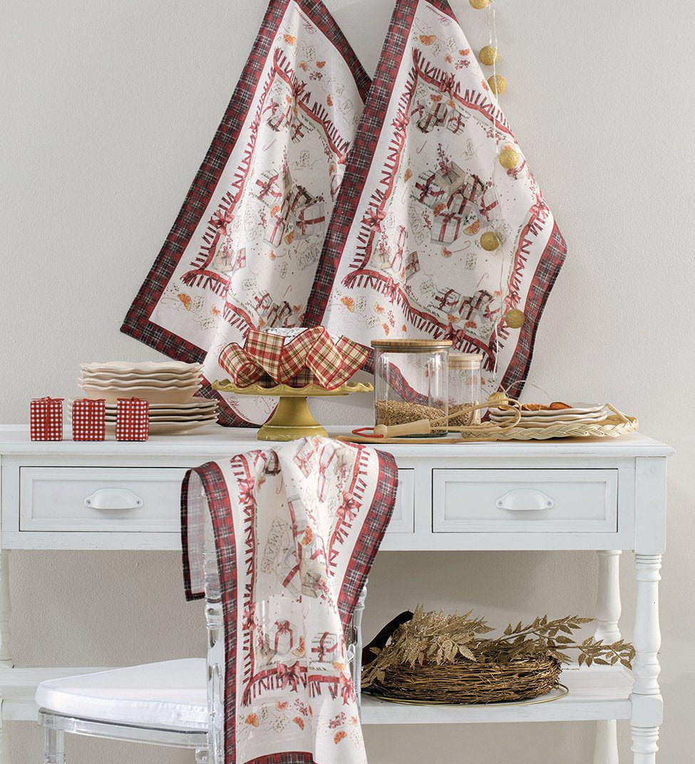 Strofinaccio In Lino Blumarine Festa - Biancheria da sogno Pedata