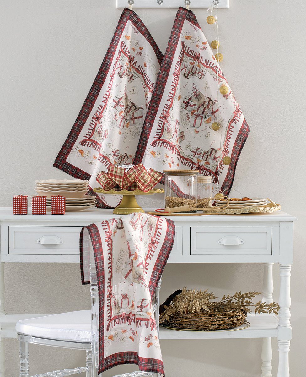 Strofinaccio In Lino Blumarine Festa - Biancheria da sogno Pedata