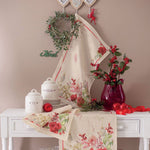 Strofinaccio In Lino Blumarine Jingle Bells - Biancheria da sogno Pedata