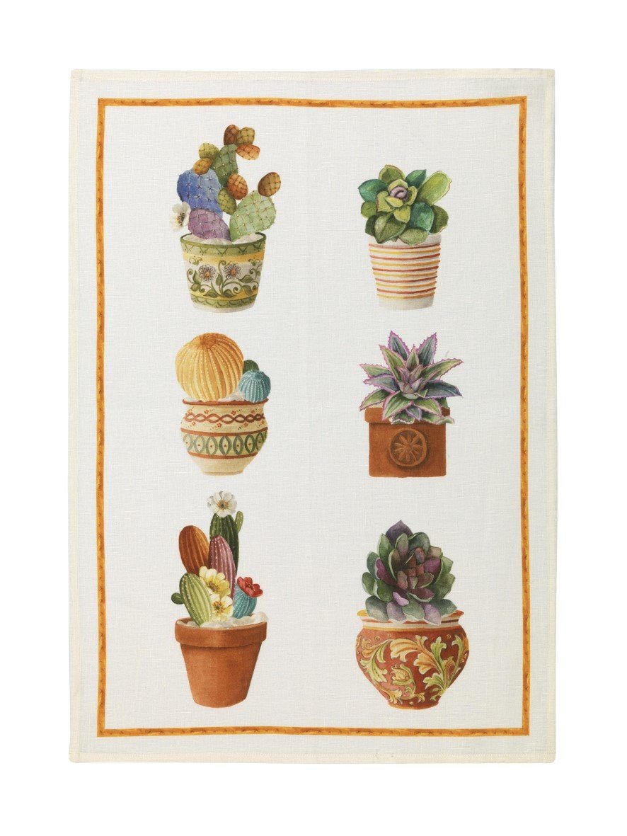 Strofinaccio Tessitura Toscana Telerie Kactus - Biancheria da sogno Pedata