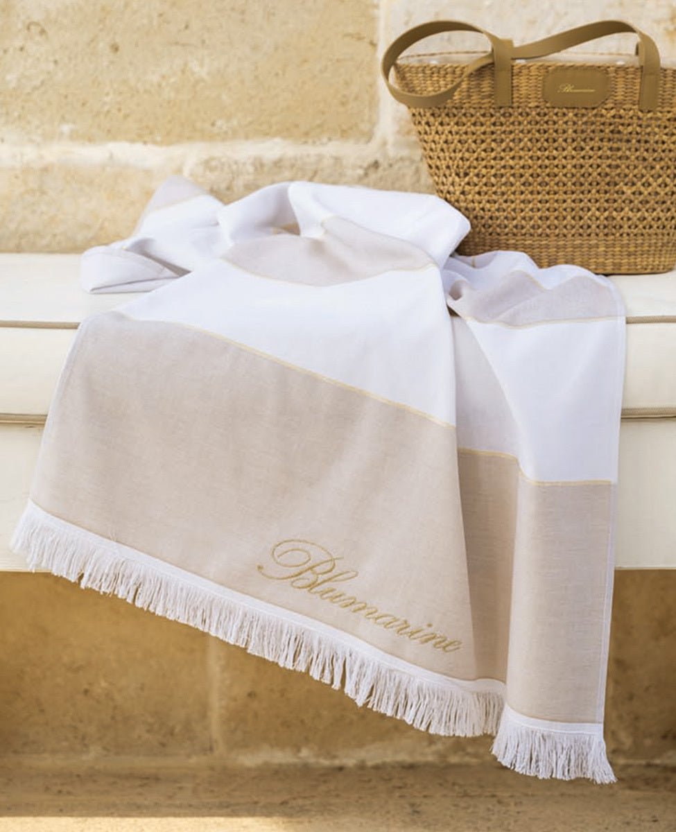 Telo Mare 100x180cm Cotone Blumarine Golfo - Biancheria da sogno Pedata