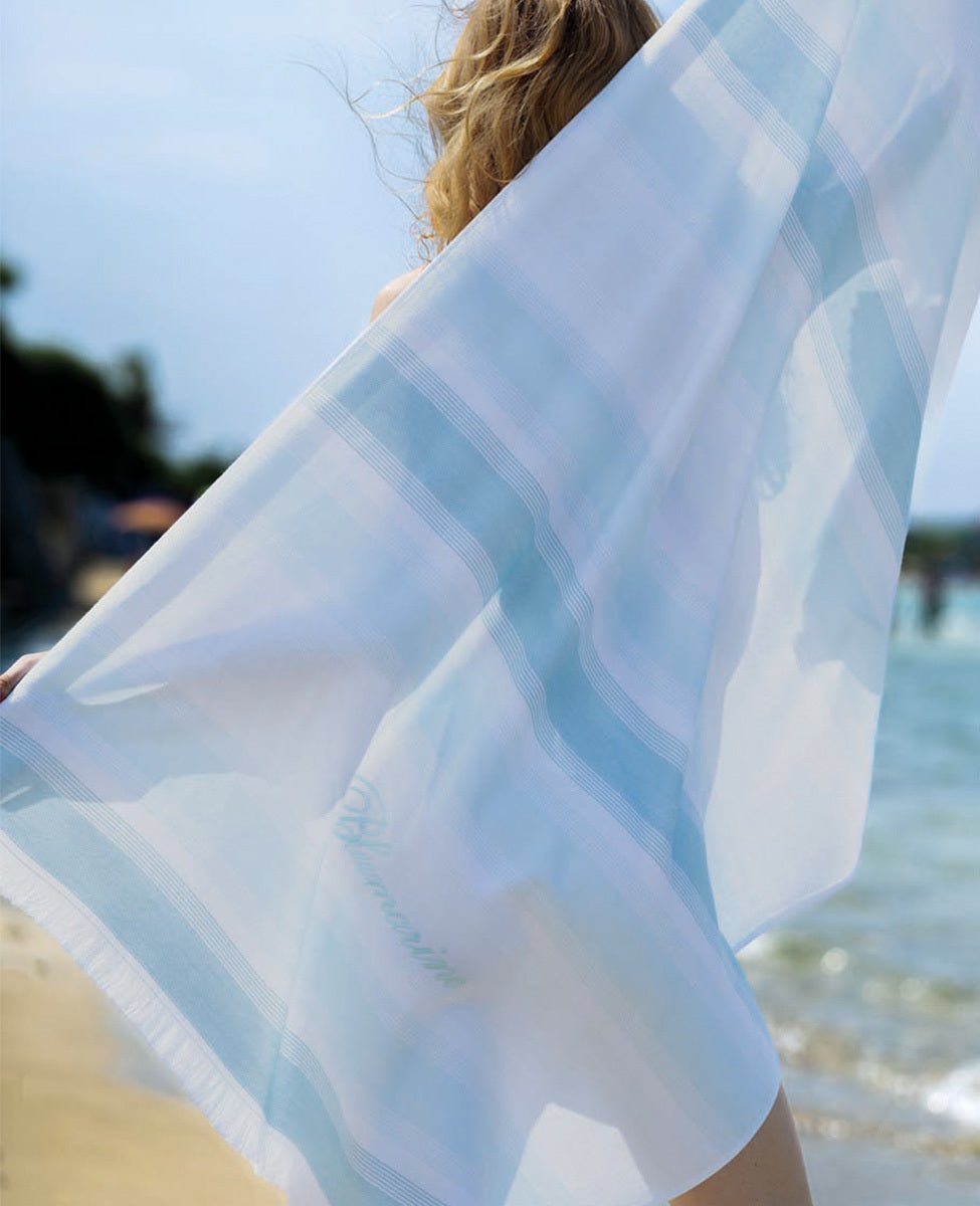 Telo Mare 100x180cm in Microspugna Blumarine Acqua - Biancheria da sogno Pedata