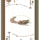 Tessitura Toscana Runner Runner in Lino Stampato 50x170Cm Natalis - Biancheria da sogno Pedata