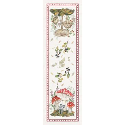 Tessitura Toscana Telerie Runner 50x170cm in Lino Grifola - Biancheria da sogno Pedata
