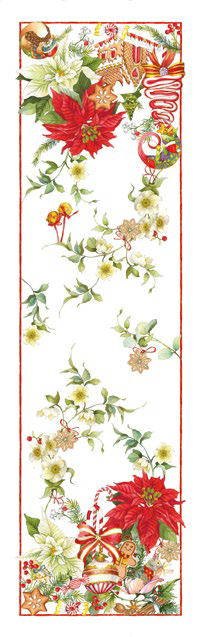 Tessitura Toscana Telerie Runner In Lino 45x170 Marzapepe - Biancheria da sogno Pedata
