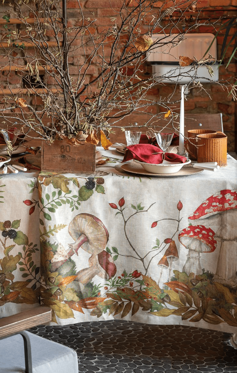 Tessitura Toscana Tovaglia 170x270Cm in Lino Grifola - Biancheria da sogno Pedata