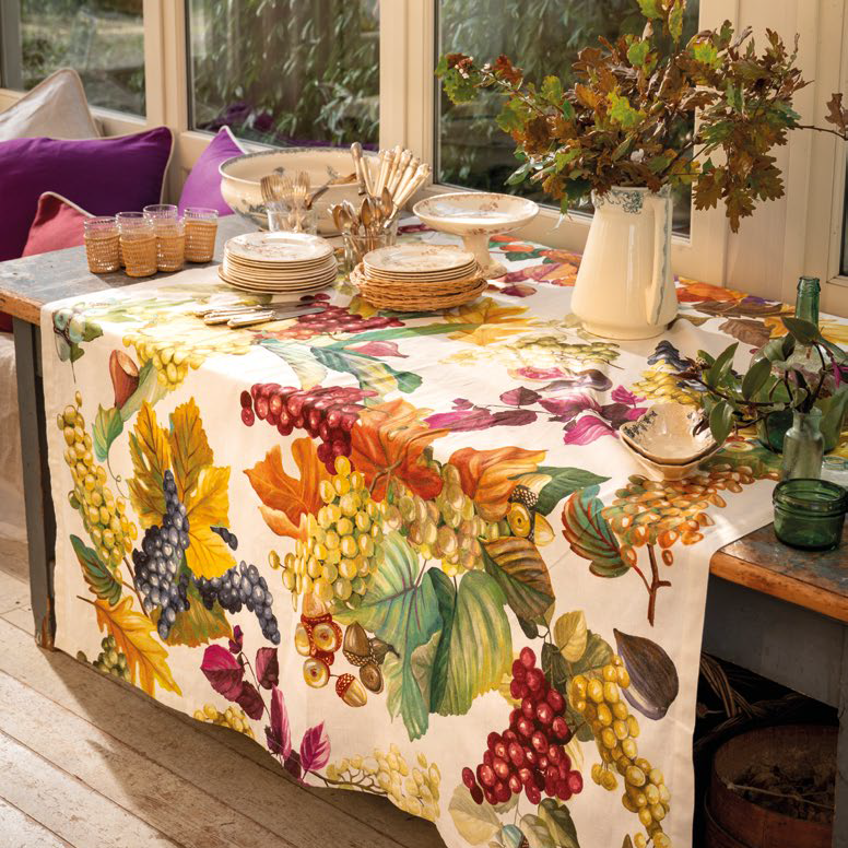 Tessitura Toscana Tovaglia 170x270Cm in Lino Vindemia - Biancheria da sogno Pedata