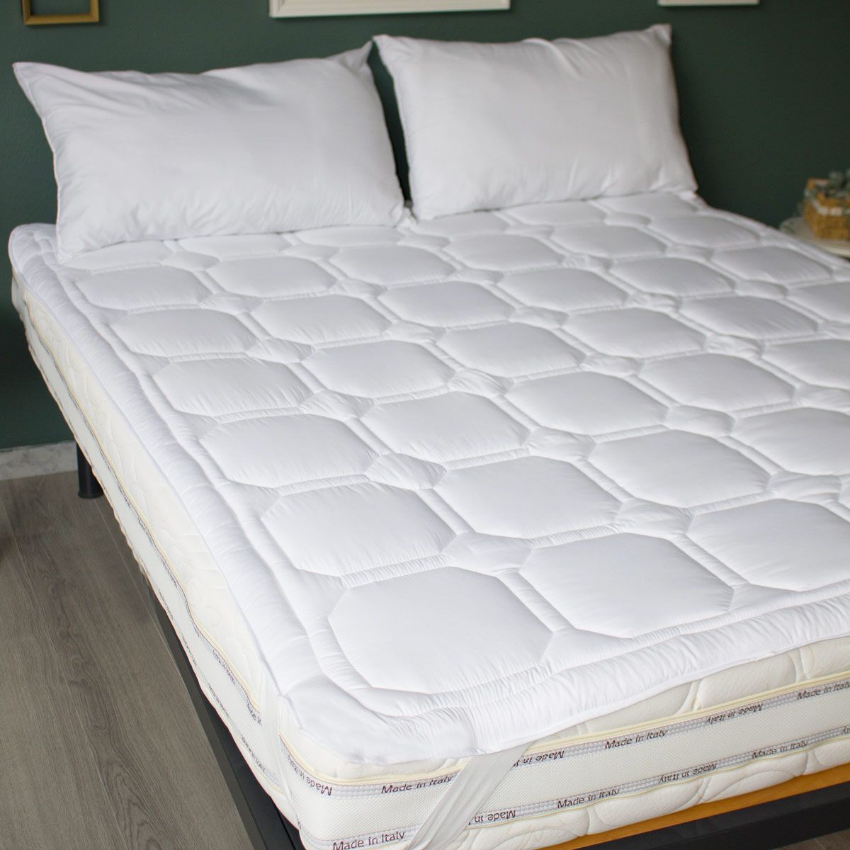 Topper Matrimoniale Maestri Cotonieri Mont Blanc - Biancheria da sogno Pedata