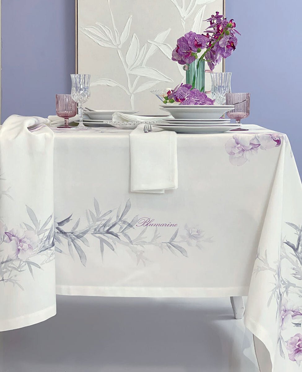 Tovaglia 170x270 Blumarine Orchidea - Biancheria da sogno Pedata