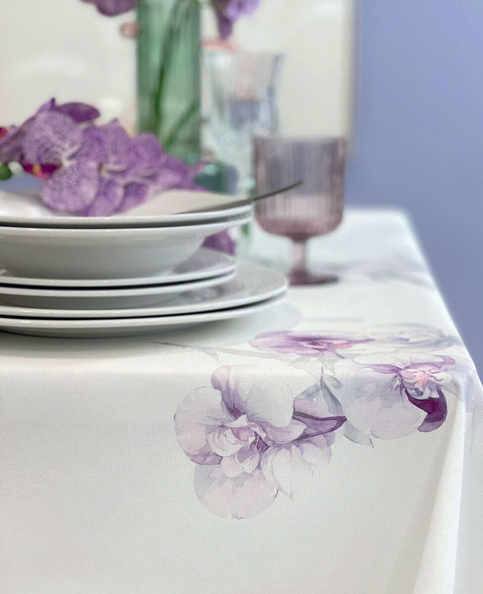 Tovaglia 170x270 Blumarine Orchidea - Biancheria da sogno Pedata