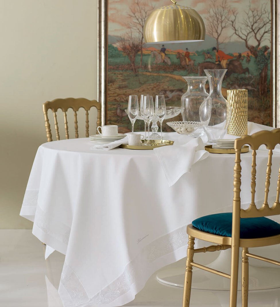 Tovaglia Blumarine Cerimonia 175x300 - Biancheria da sogno Pedata
