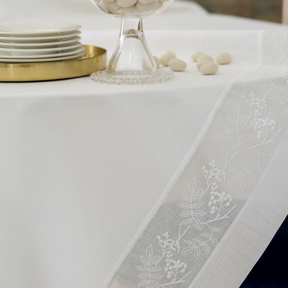 Tovaglia Blumarine Cerimonia 175x300 - Biancheria da sogno Pedata