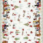 Tovaglia In Cotone x12 Tessitura Toscana Telerie Jingle Woof - Biancheria da sogno Pedata