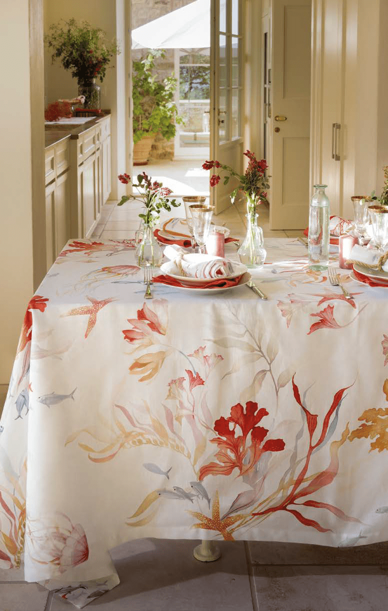 Tovaglia In Lino 170x270 Tessitura Toscana Telerie Ondiva - Biancheria da sogno Pedata