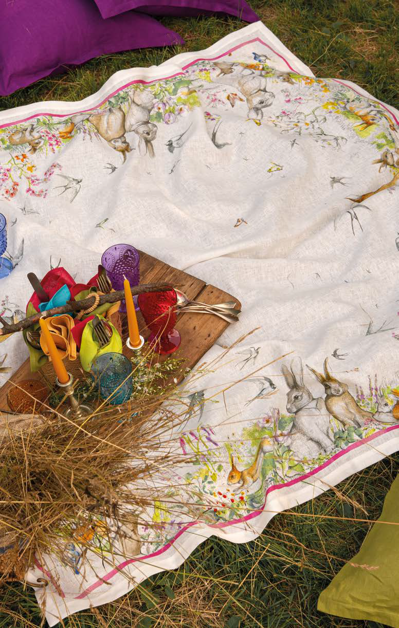 Tovaglia in Lino 170x270 Tessitura Toscana Telerie Remi - Biancheria da sogno Pedata