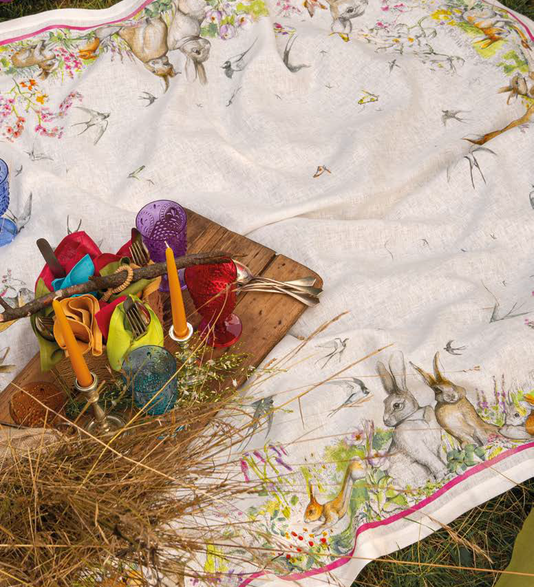 Tovaglia in Lino 170x270 Tessitura Toscana Telerie Remi - Biancheria da sogno Pedata