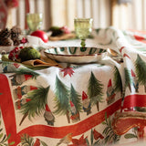 Tovaglia In Lino x12 Tessitura Toscana Telerie Jolly Elf - Biancheria da sogno Pedata