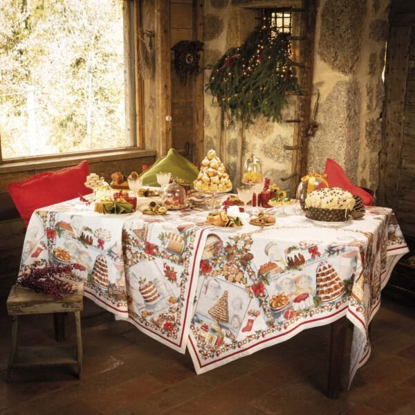 Tovaglia In Lino x12 Tessitura Toscana Telerie Noel Gourmand - Biancheria da sogno Pedata