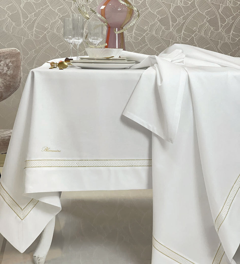 Tovaglia in Misto Cotone 180x300 Blumarine Bistrot - Biancheria da sogno Pedata