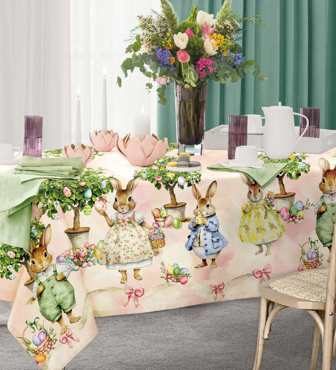 Tovaglia Maestri Cotonieri Albero Delle Uova - Biancheria da sogno Pedata